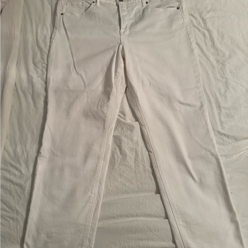 Old Navy Women's Straight Leg White Jeans